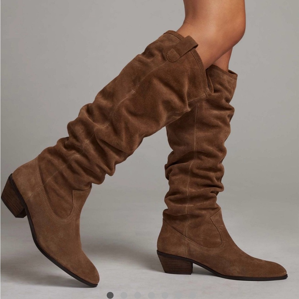 Anthropologie Tall Suede Boots